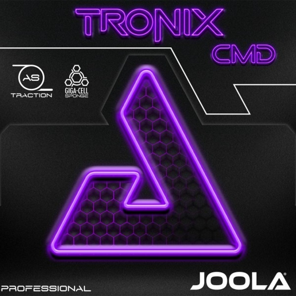 보라색 TRONIX CMD 로고와 Giga-Cell 스펀지 표시가 있는 줄라 러버 패키지